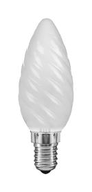 028612060  Candle 35mm Twisted E14 Frosted 60W 2700K